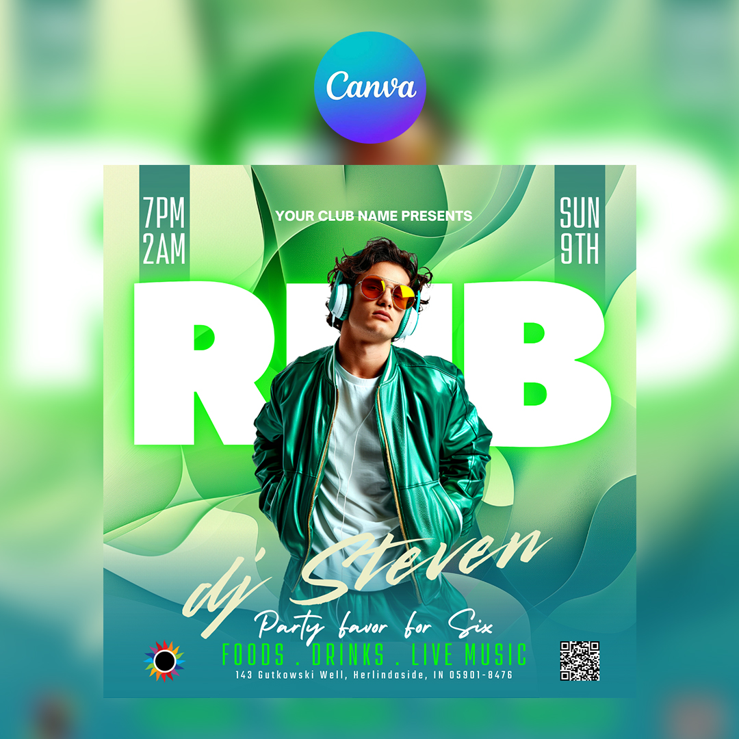 RNB Night Canva Flyer