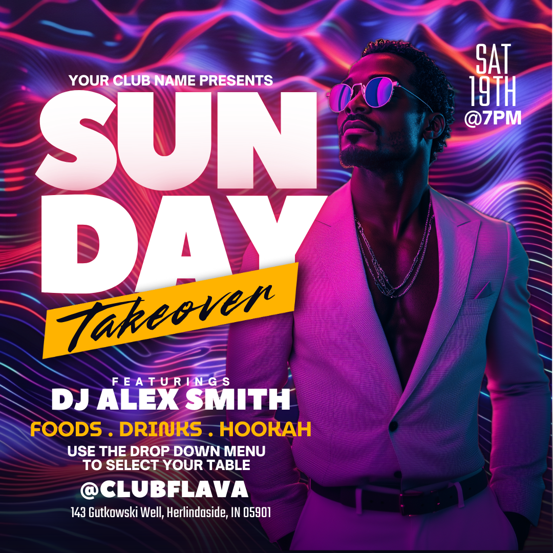 Sunday Takeover Canva Flyer