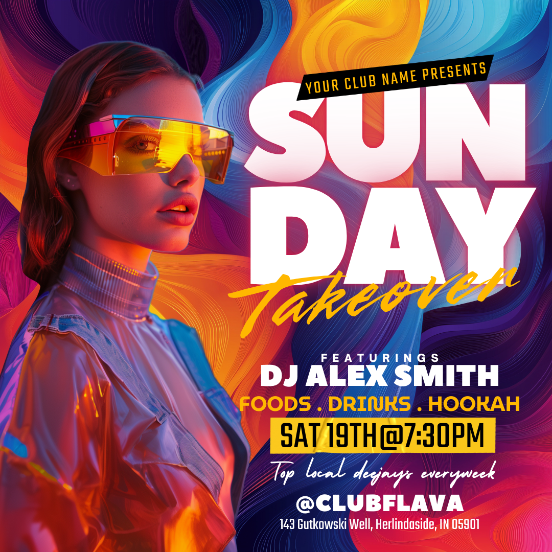 Sunday Takeover Canva Flyer