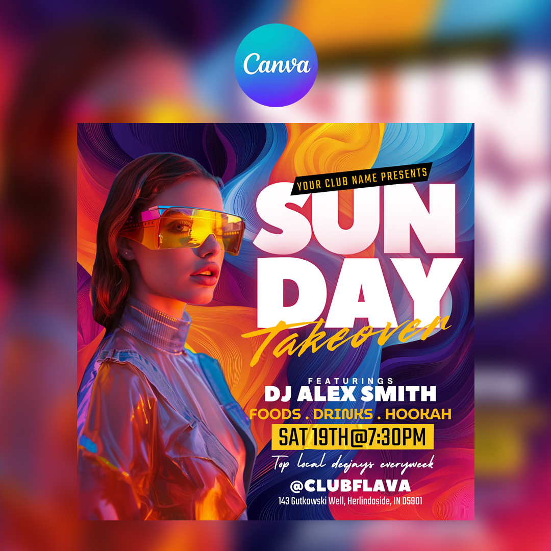Sunday Takeover Canva Flyer