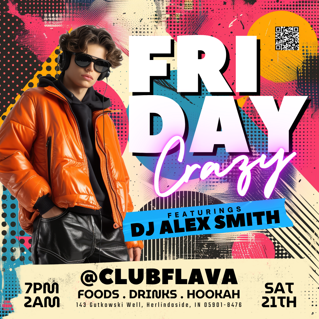 Friday Crazy Canva Flyer