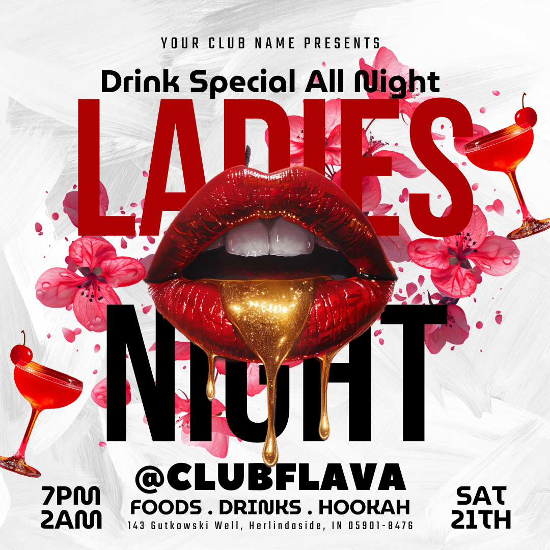Ladies Night Canva Flyer