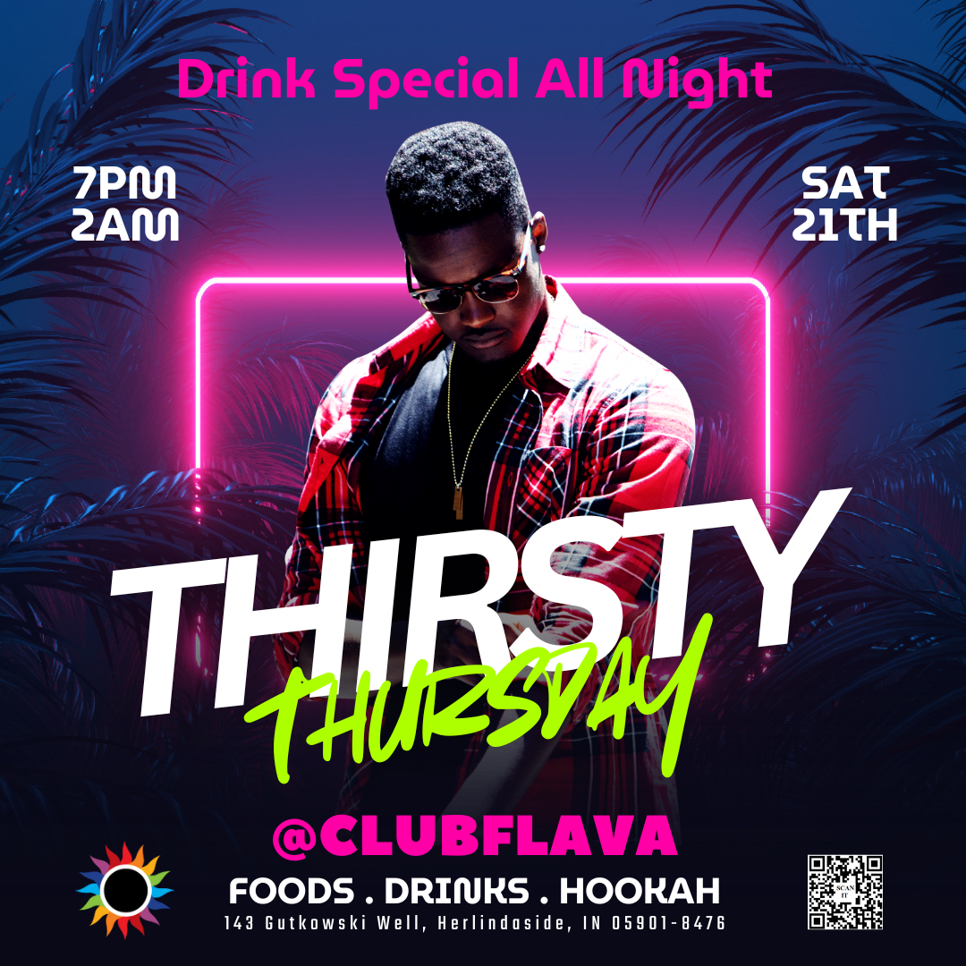 Thirsty Thursday Canva Flyer
