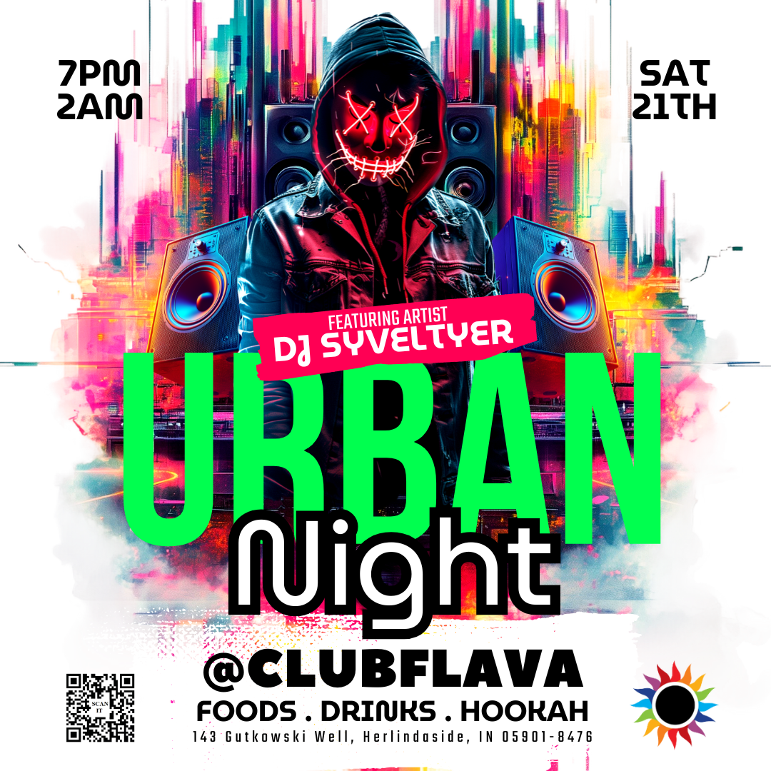 Urban Night Canva Flyer
