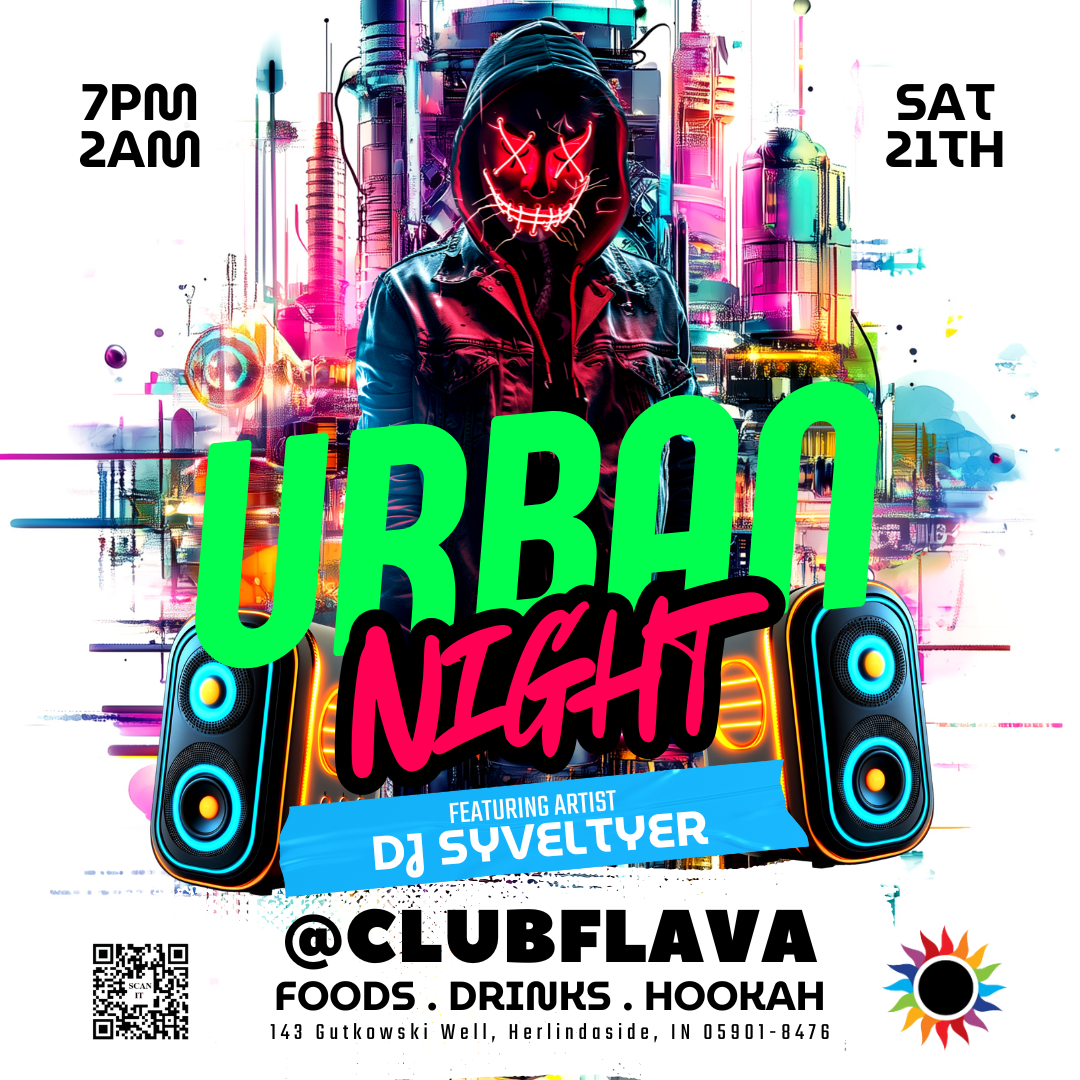 Urban Night Party Canva Flyer