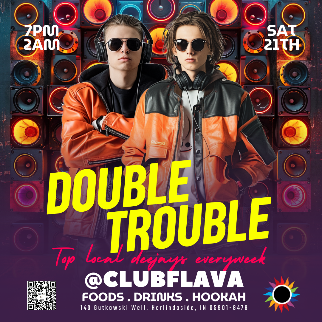 Double Trouble Canva Flyer