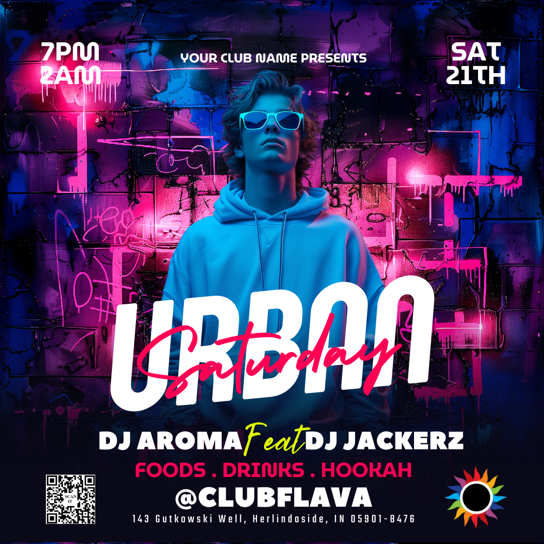 Urban Saturday Canva Flyer