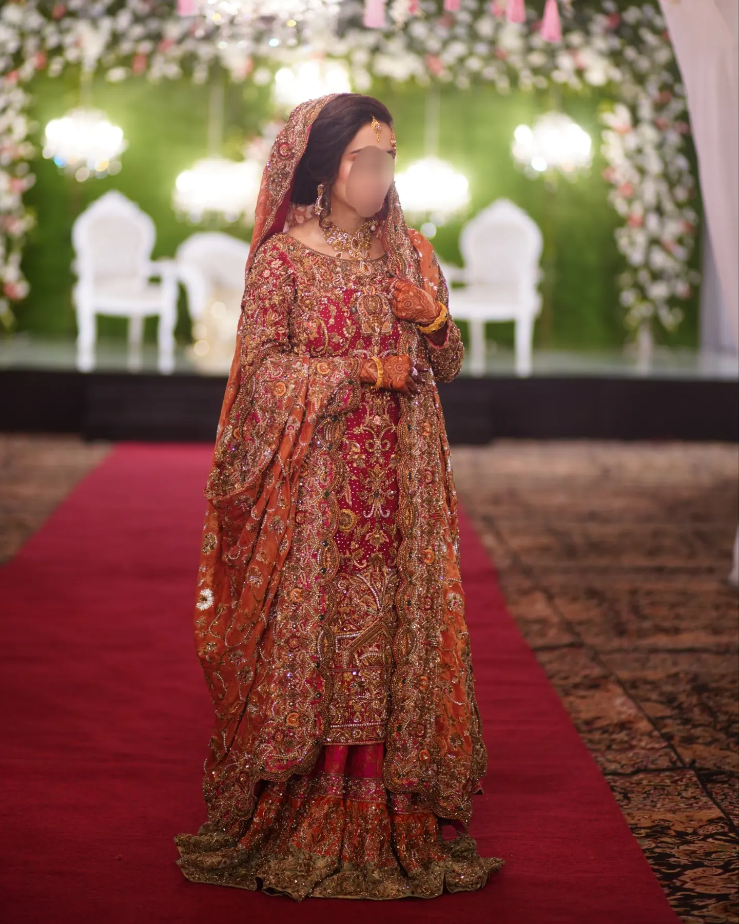 Red barat dress
