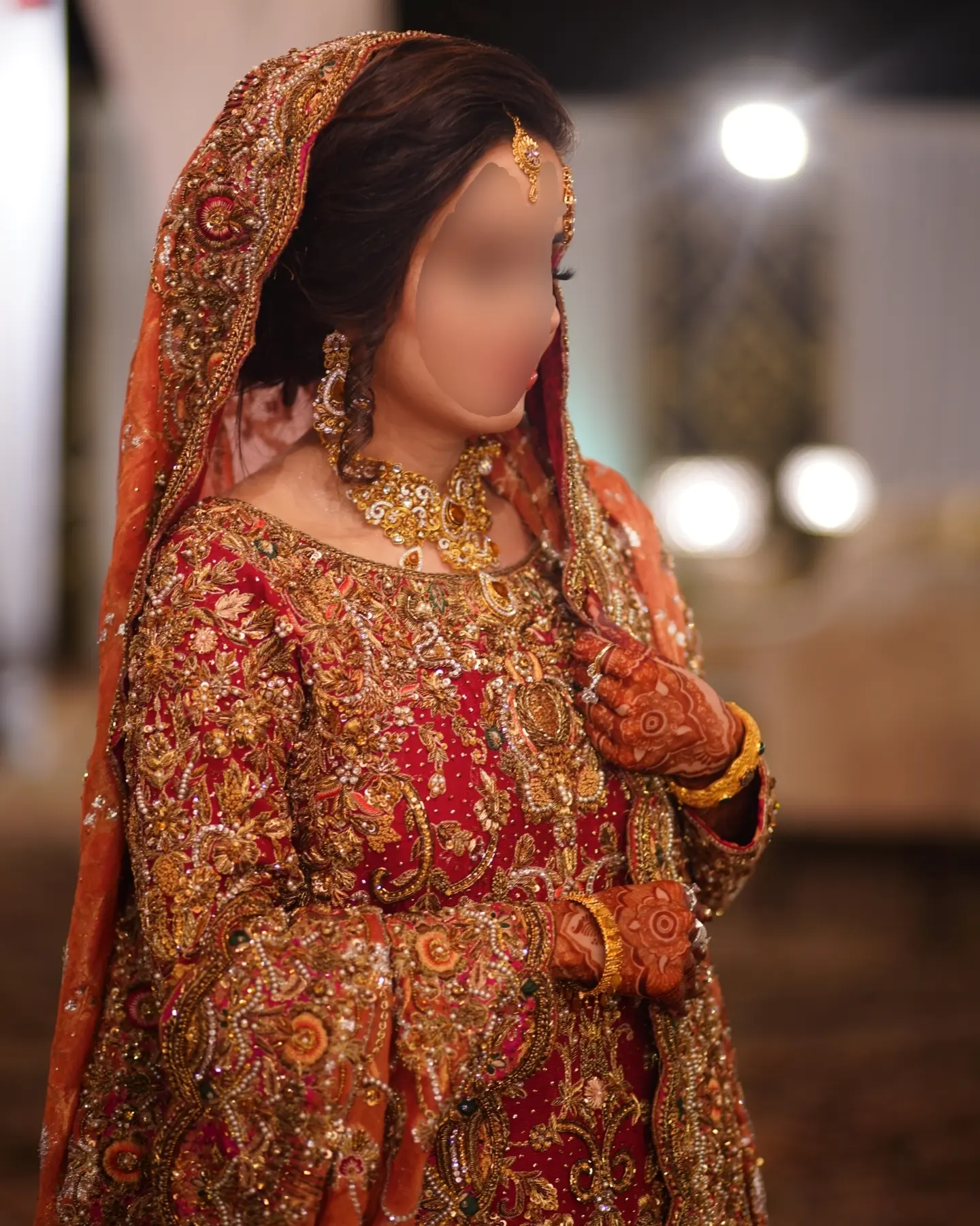 Red barat dress