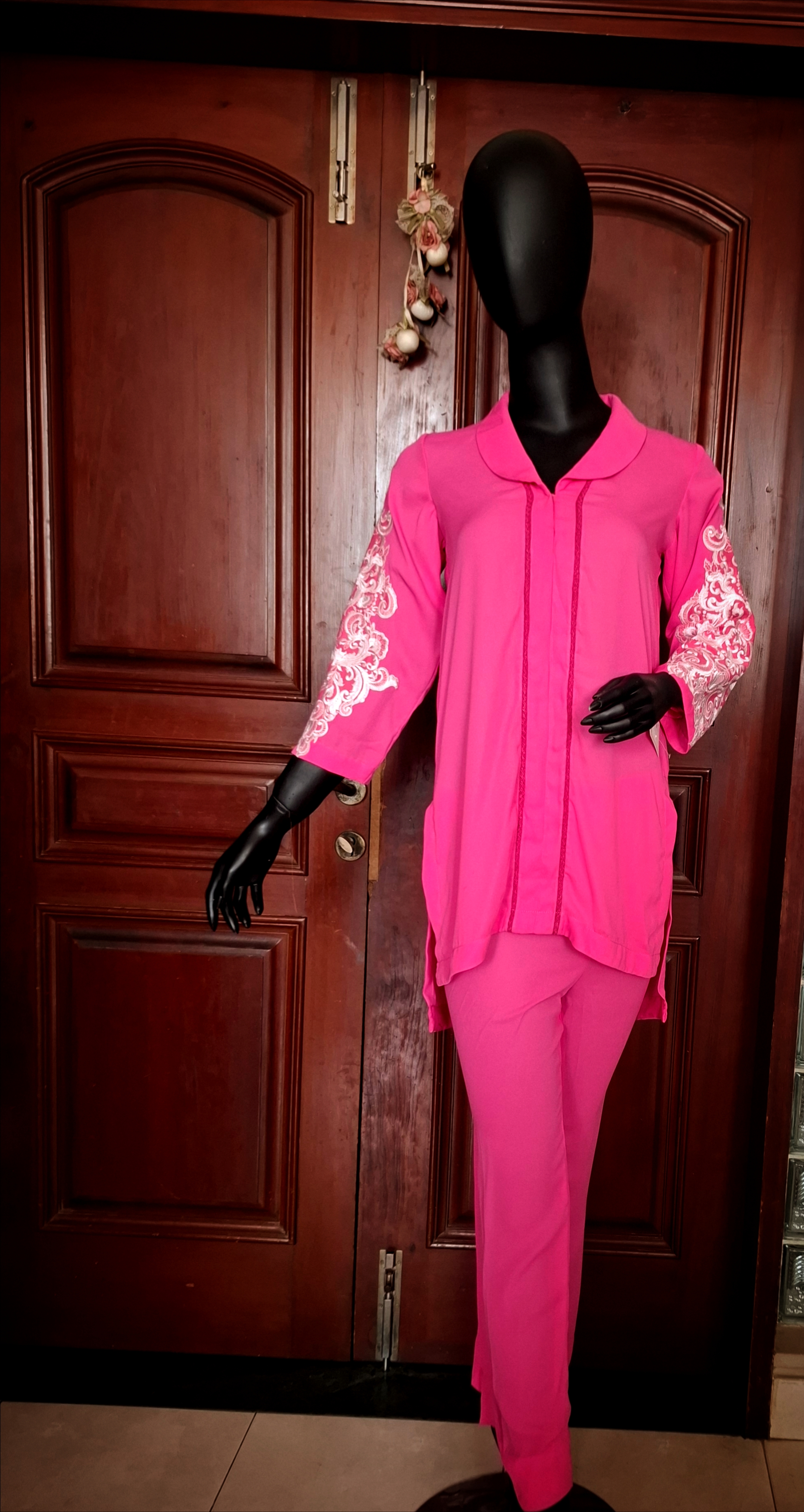 Embroidered georgette Coord set