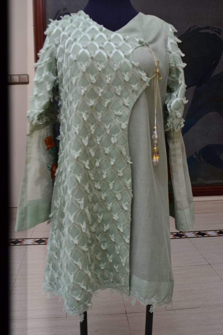 Green angrakha 