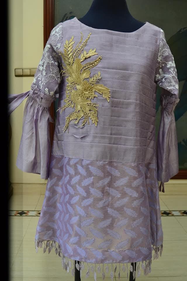 Stylish pleated kurti