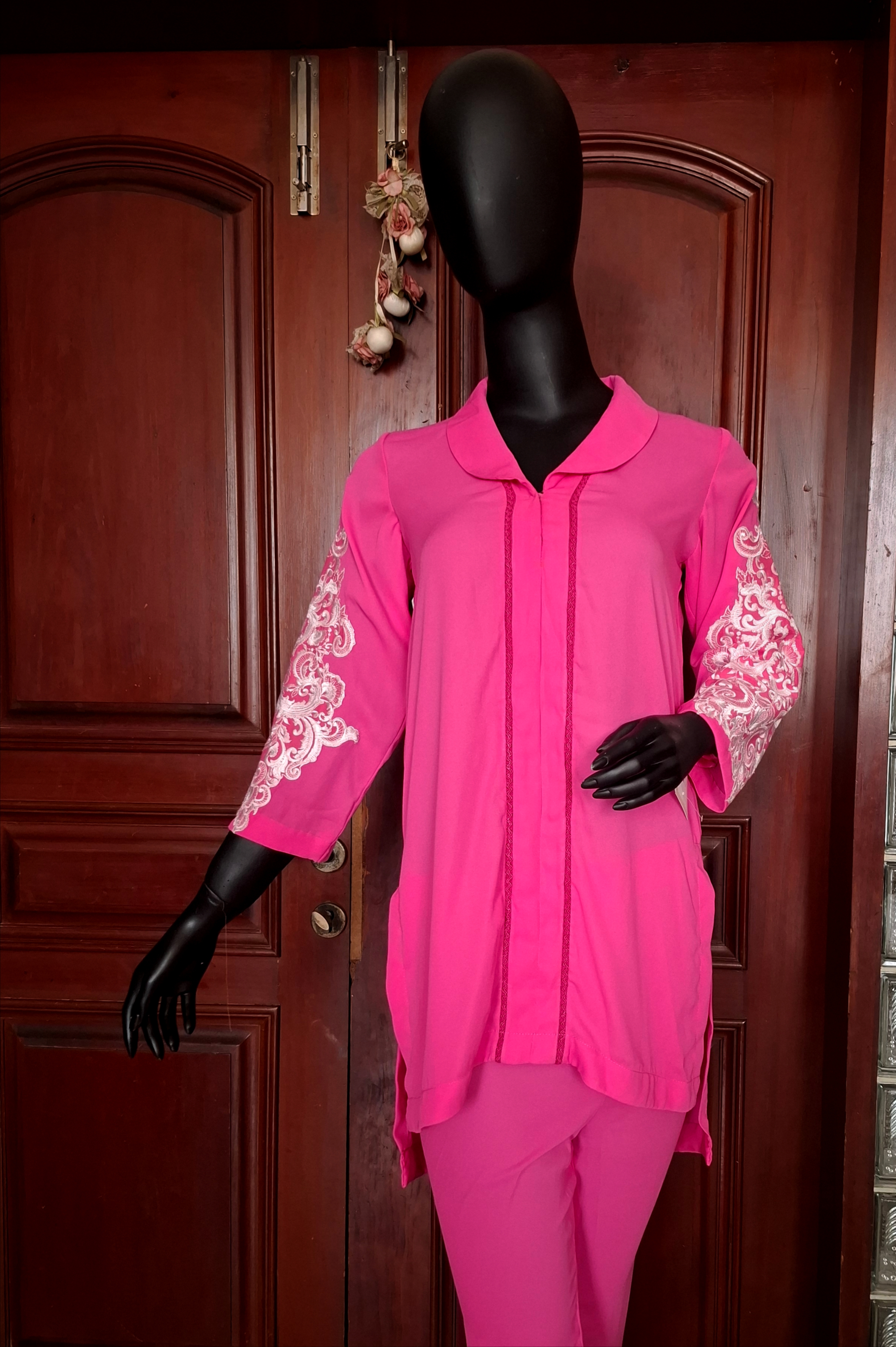 Embroidered georgette Coord set