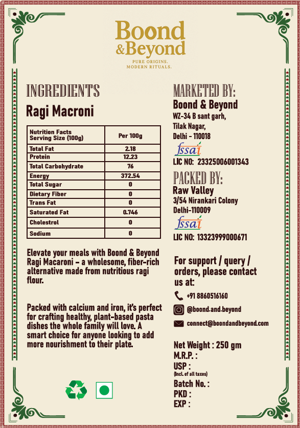 Ragi Macaroni