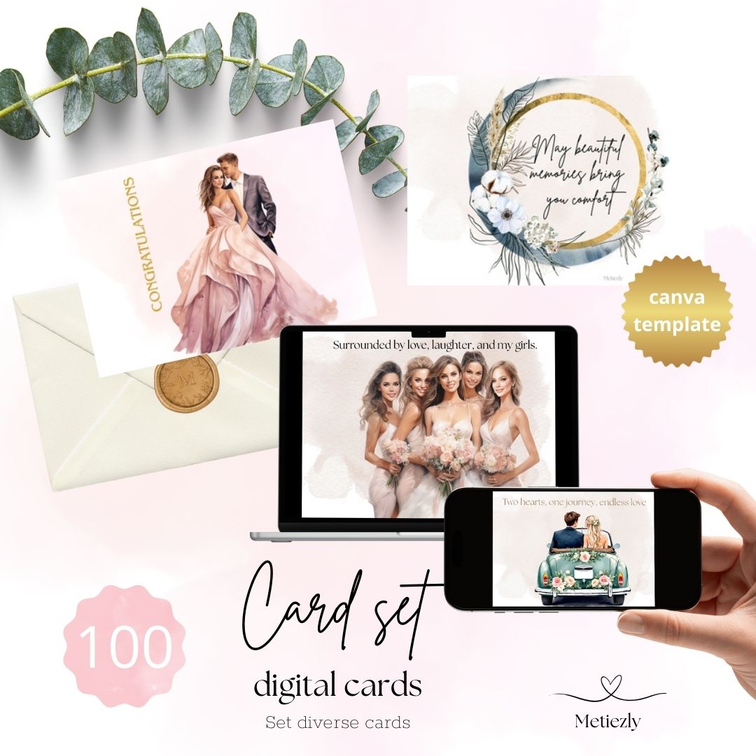 Diverse cards, set of 100 cards | $40,97