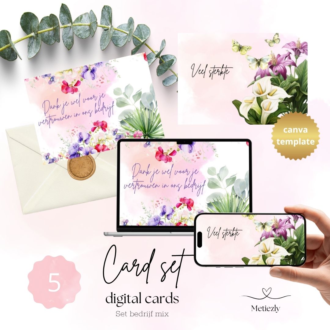 Bedrijf mix, set van 5 kaarten | $2.23
