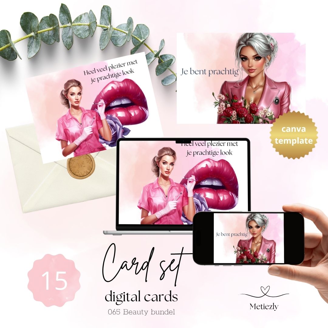 Beauty bundel, set van 15 kaarten | $5,72