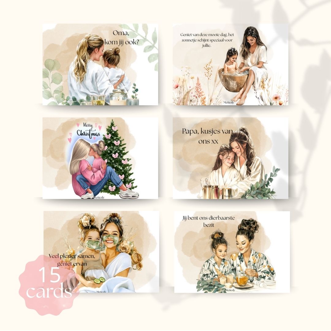 Wellness, set van 15 kaarten | $5,72