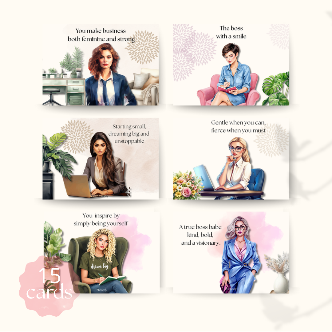 Girlbosses, set of 15 cards | $5,72