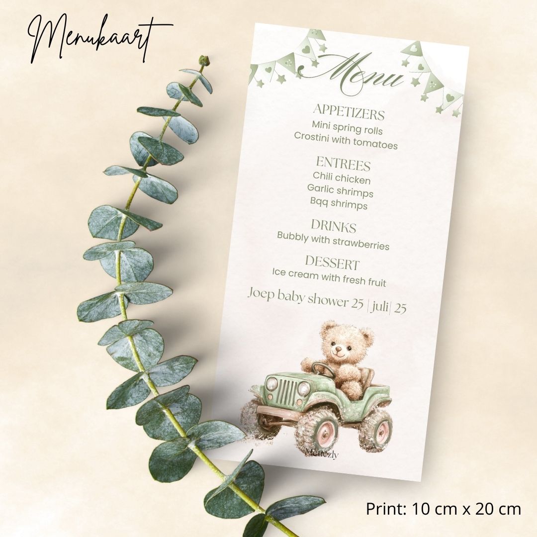 Baby set, beertje in jeep | $13,73