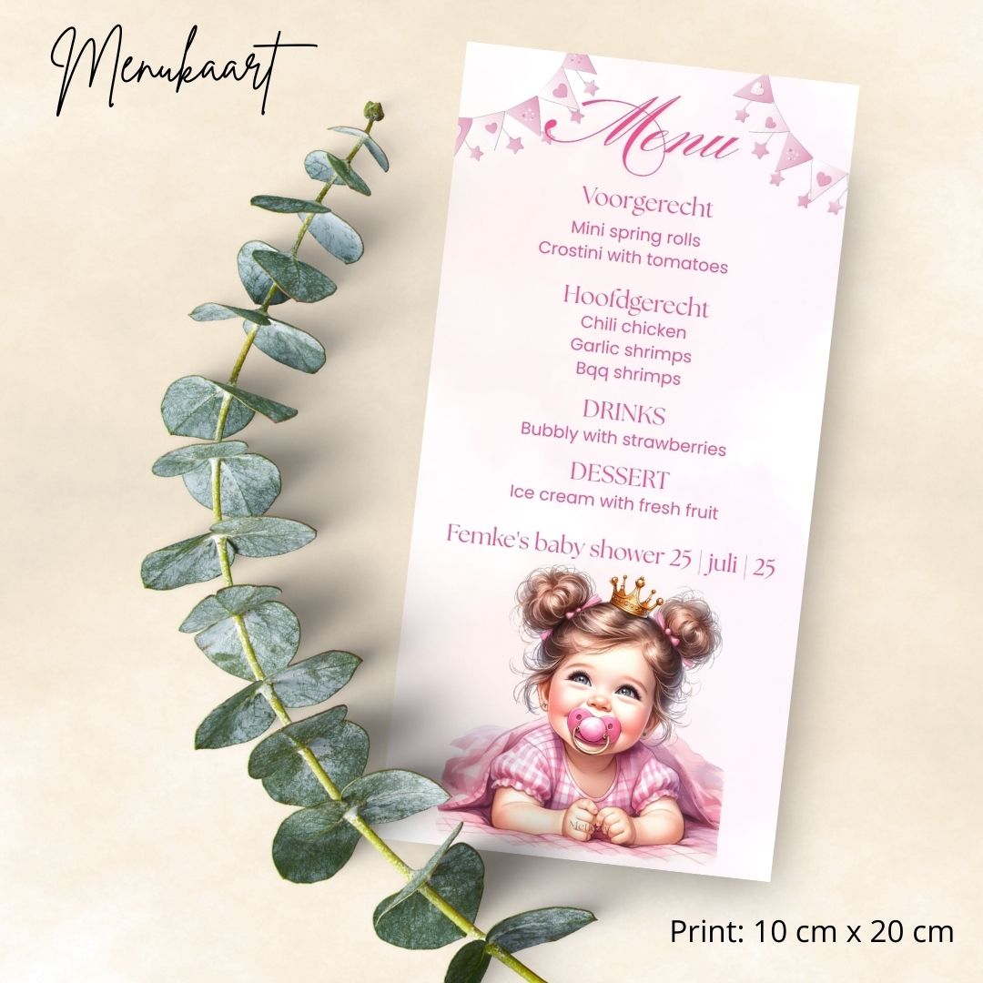 Baby set, lief prinsesje roze | $13,73