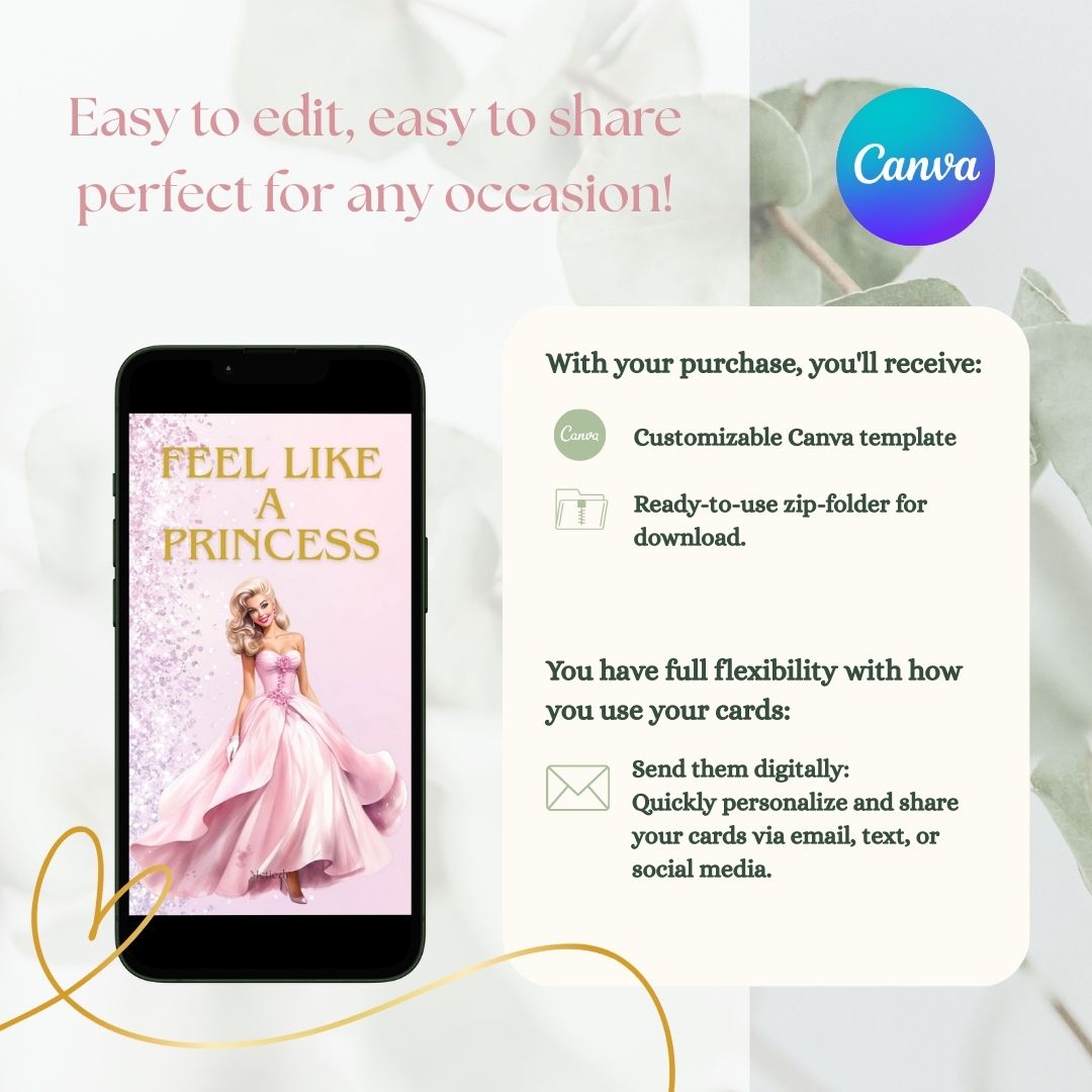 Glamour ladys | pink | greetingcards for all occasions to send with your mobile $2.23