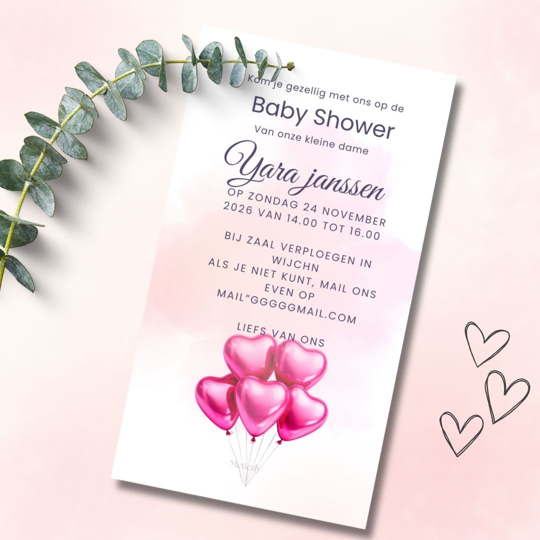 Baby shower invitaion editable elgant set of 5 different cards 