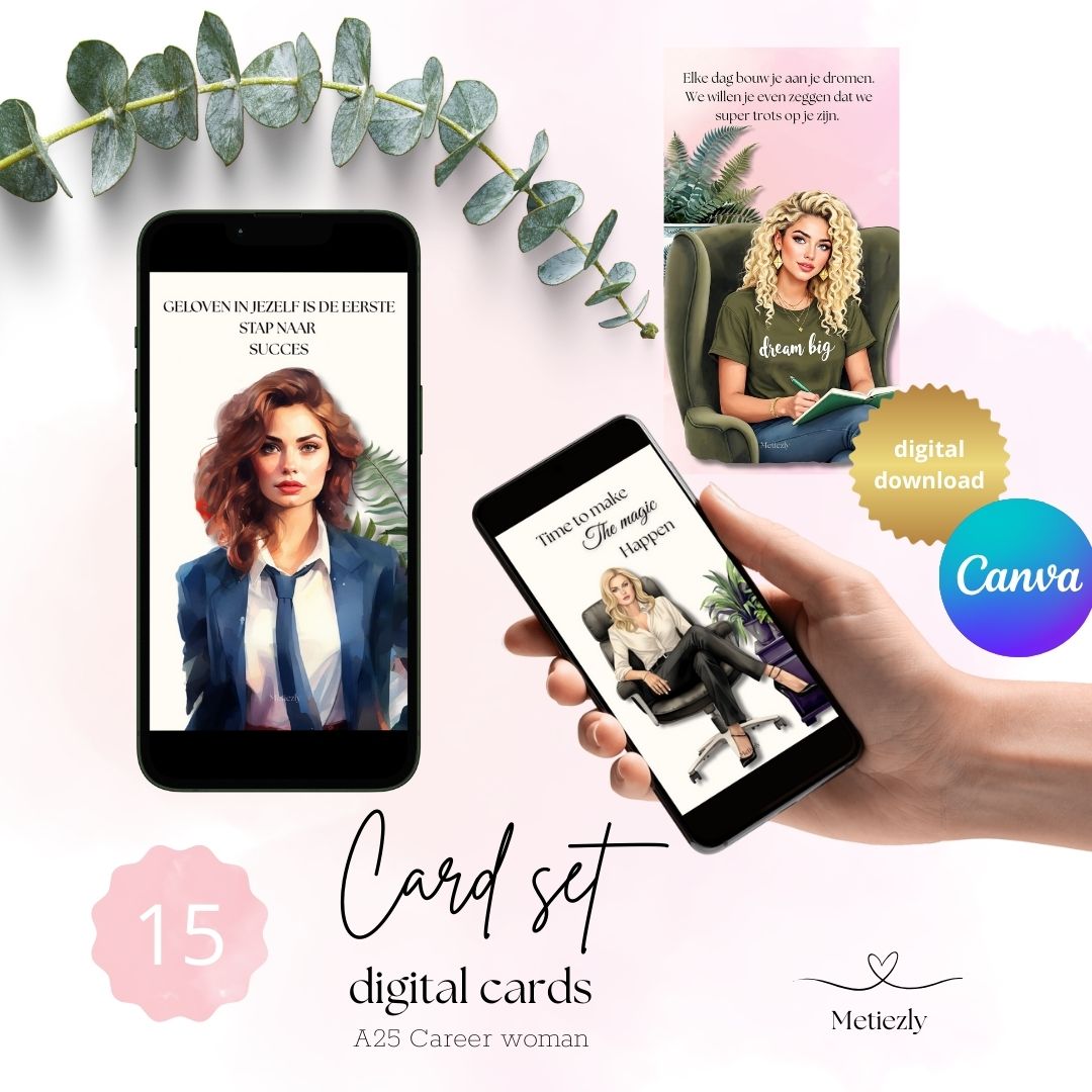 Carriere vrouwen | mobiele set van 15