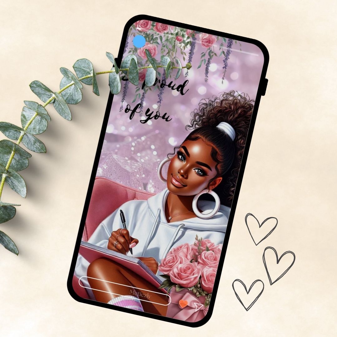 Pretty girls in wellness | set of editable e-cards for sending true your phone