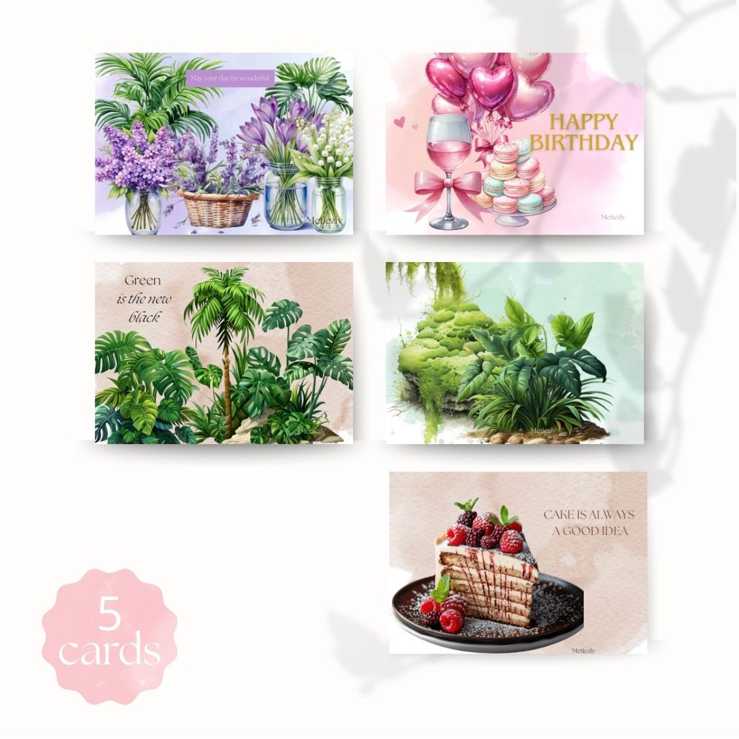 Layer cake, set of 5 cards | $2.23