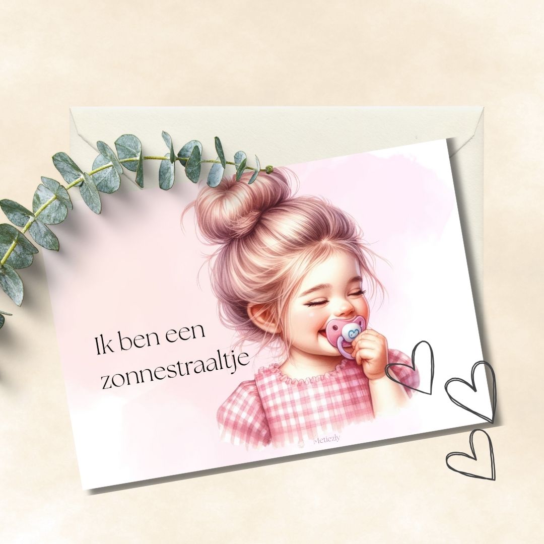 Welkom kleintje, set van 5 kaarten | $2.23