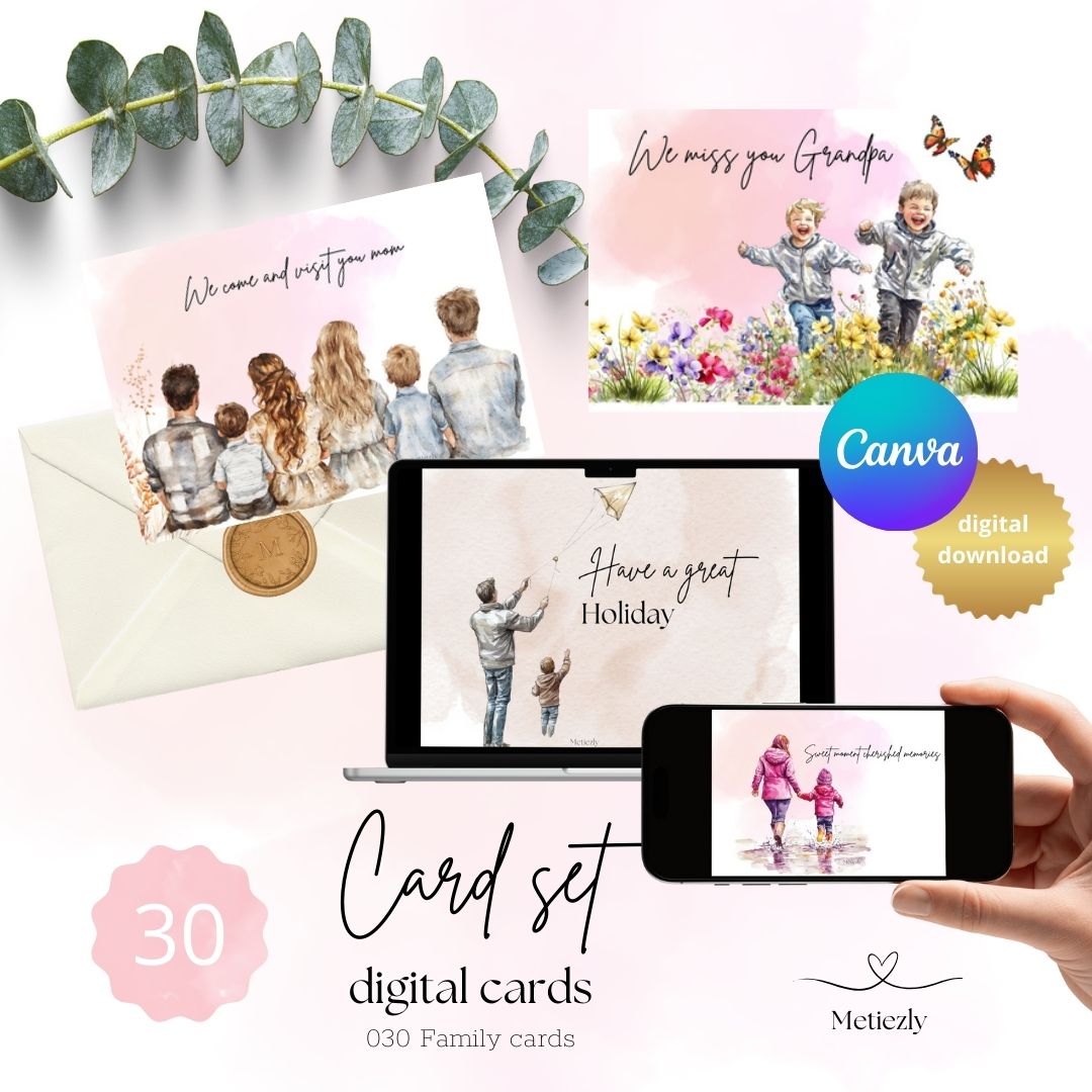 Family cards, set of 30 cards | $13,73