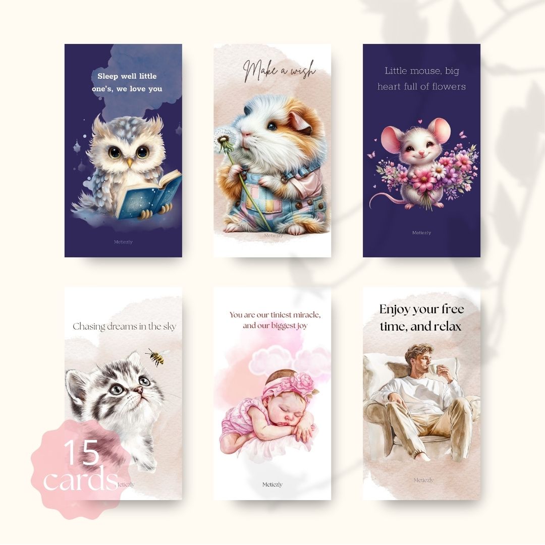Happy box | set of 15 mobile cards