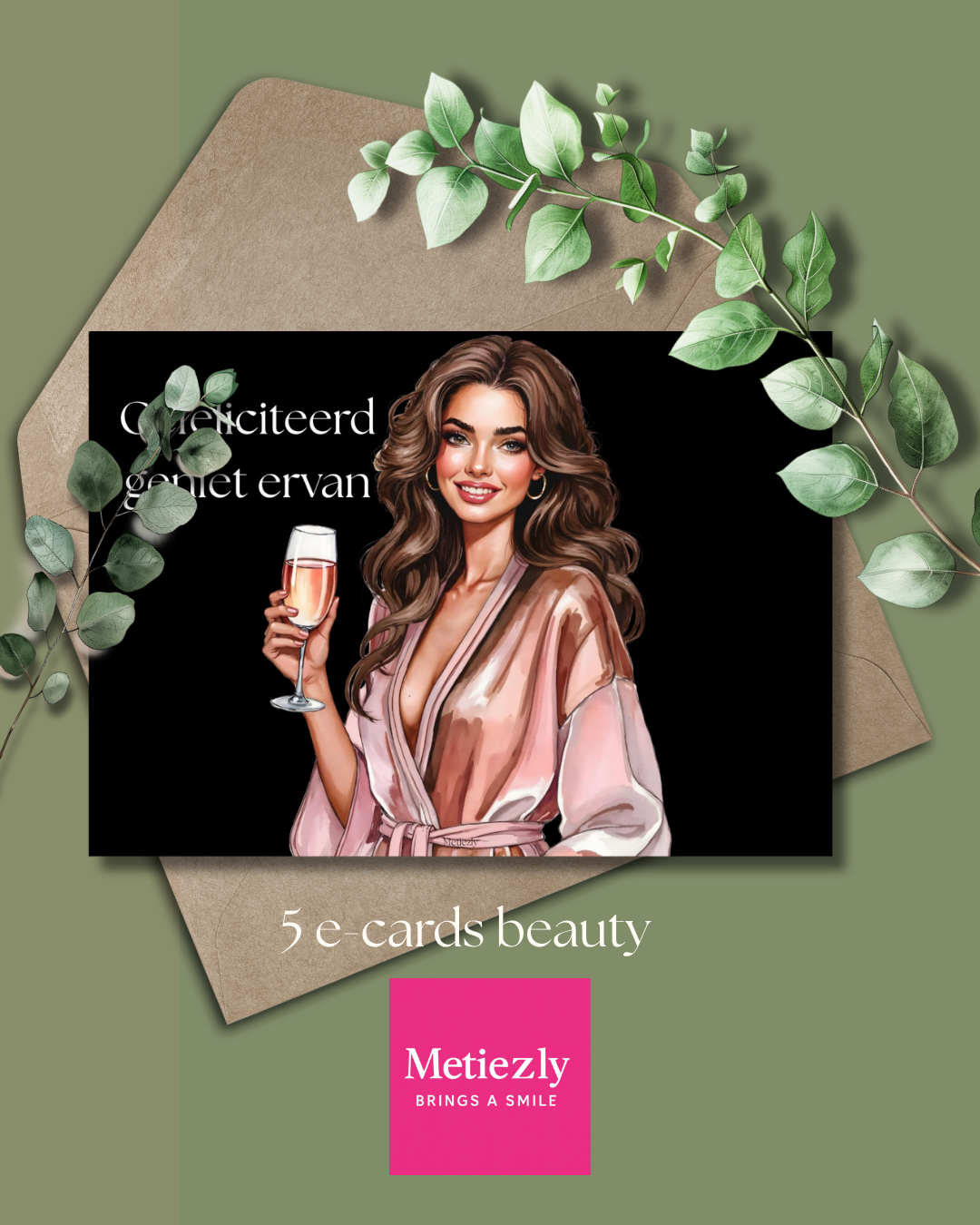 Beauty en glamour branche, set van 5 |$2,23