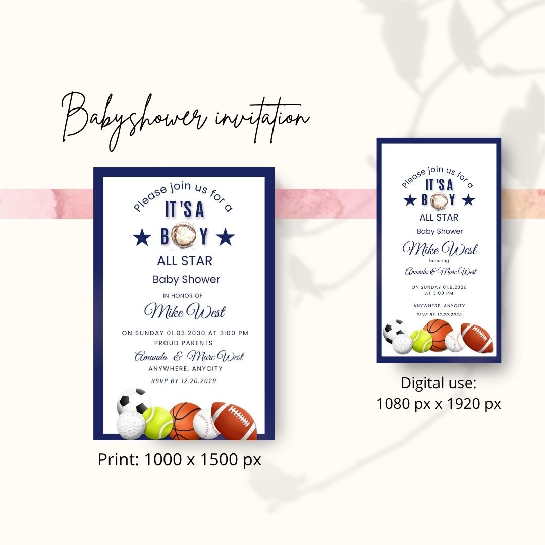 Baby party bundle card set | baby boy sport | $ 13,73