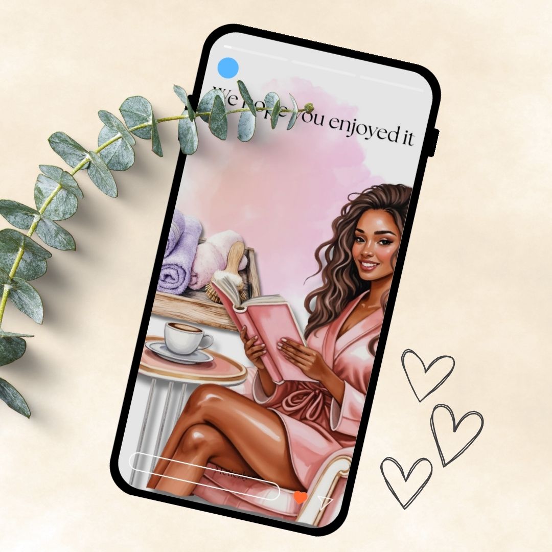 Beauty therapist, company cards, set of 15 mobile cards