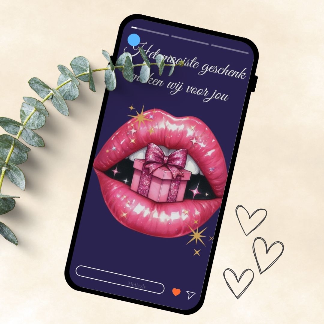 Digital business cards for lip filler experts | set of 15 mobile cards| editable 