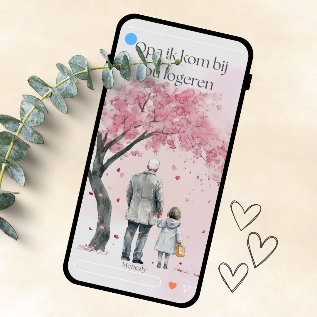 Papa's meisje | set van 5 mobiele kaarten