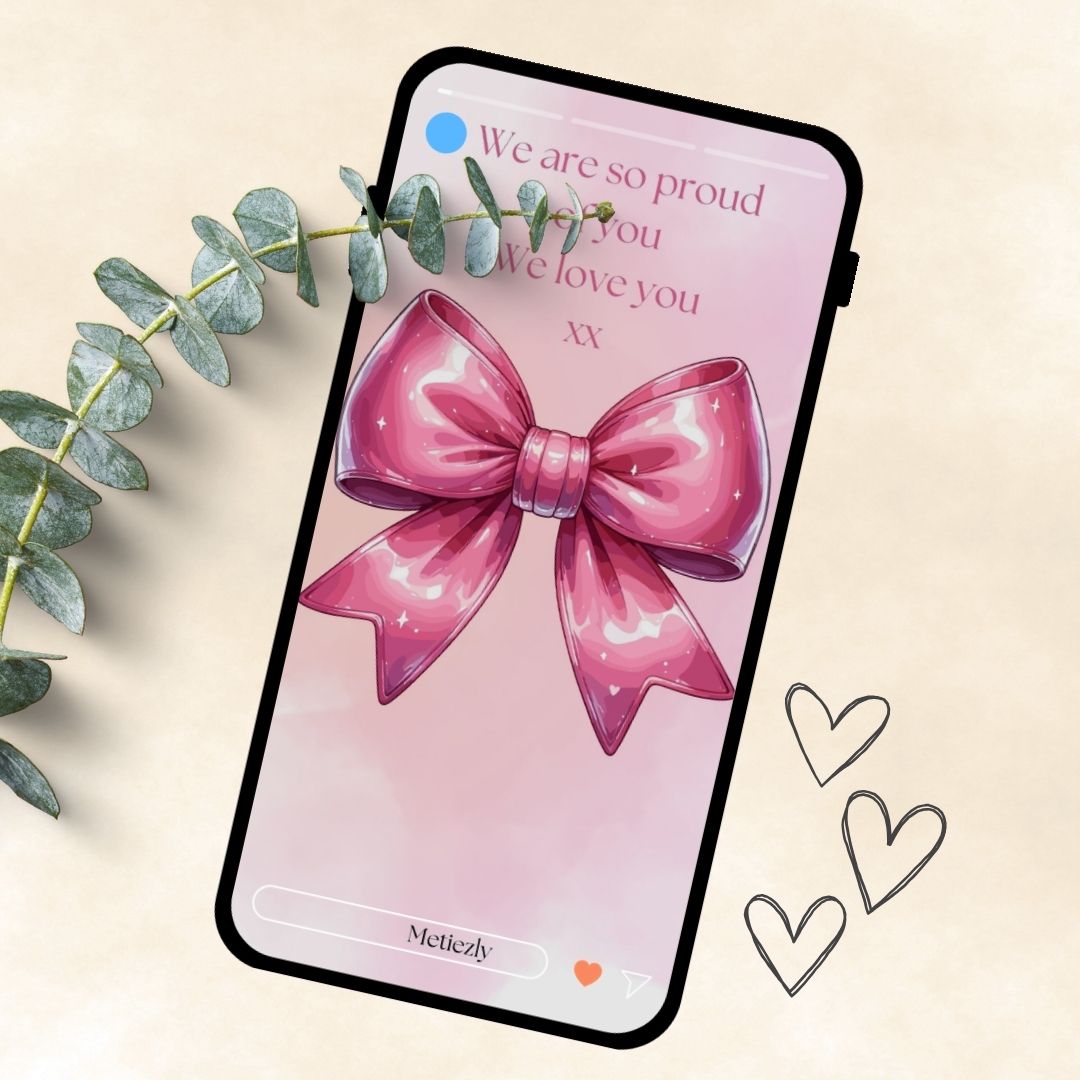 Beautiful ladies in pink | set of 15 mobile cards