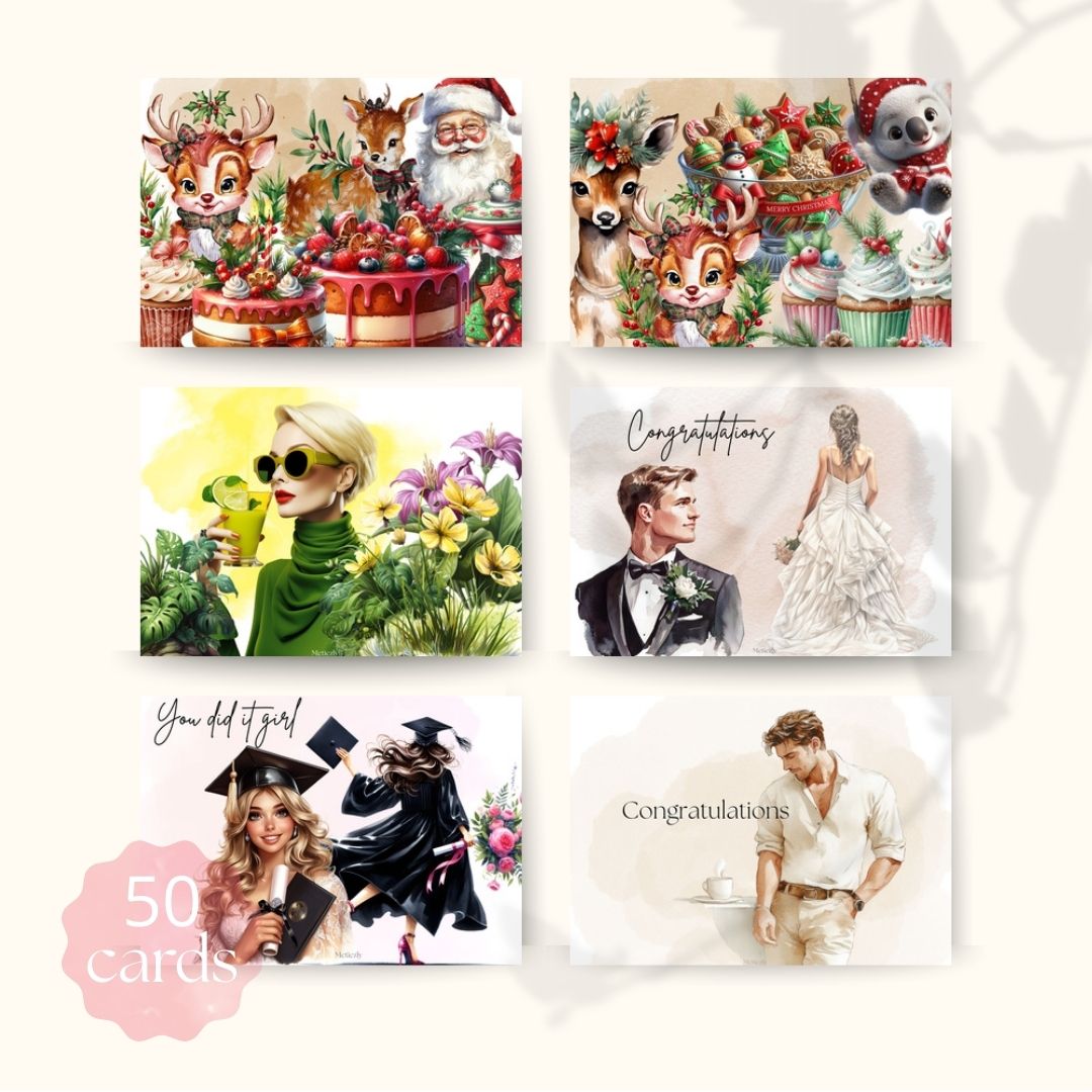 Wedding pink, set of 50 cards | $29,20