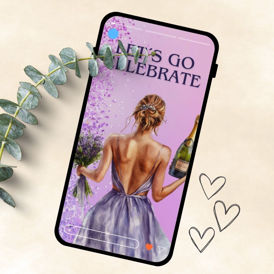 Beauty weekend | set of 5 mobile cards | editable