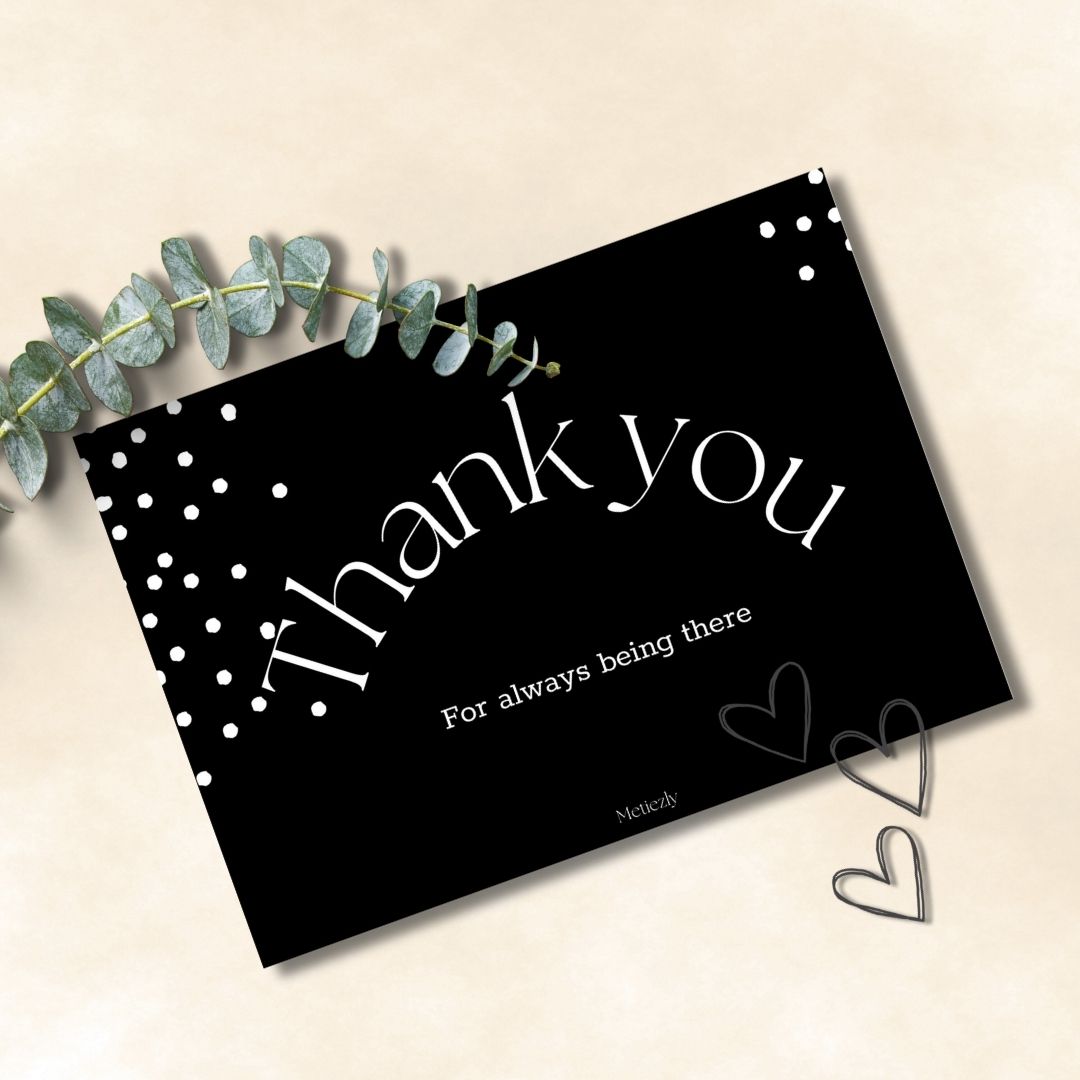Black and white, set of 5 cards | $2.23