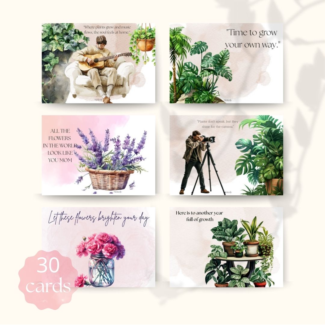 Plantlover, set of 30 cards | $13,73