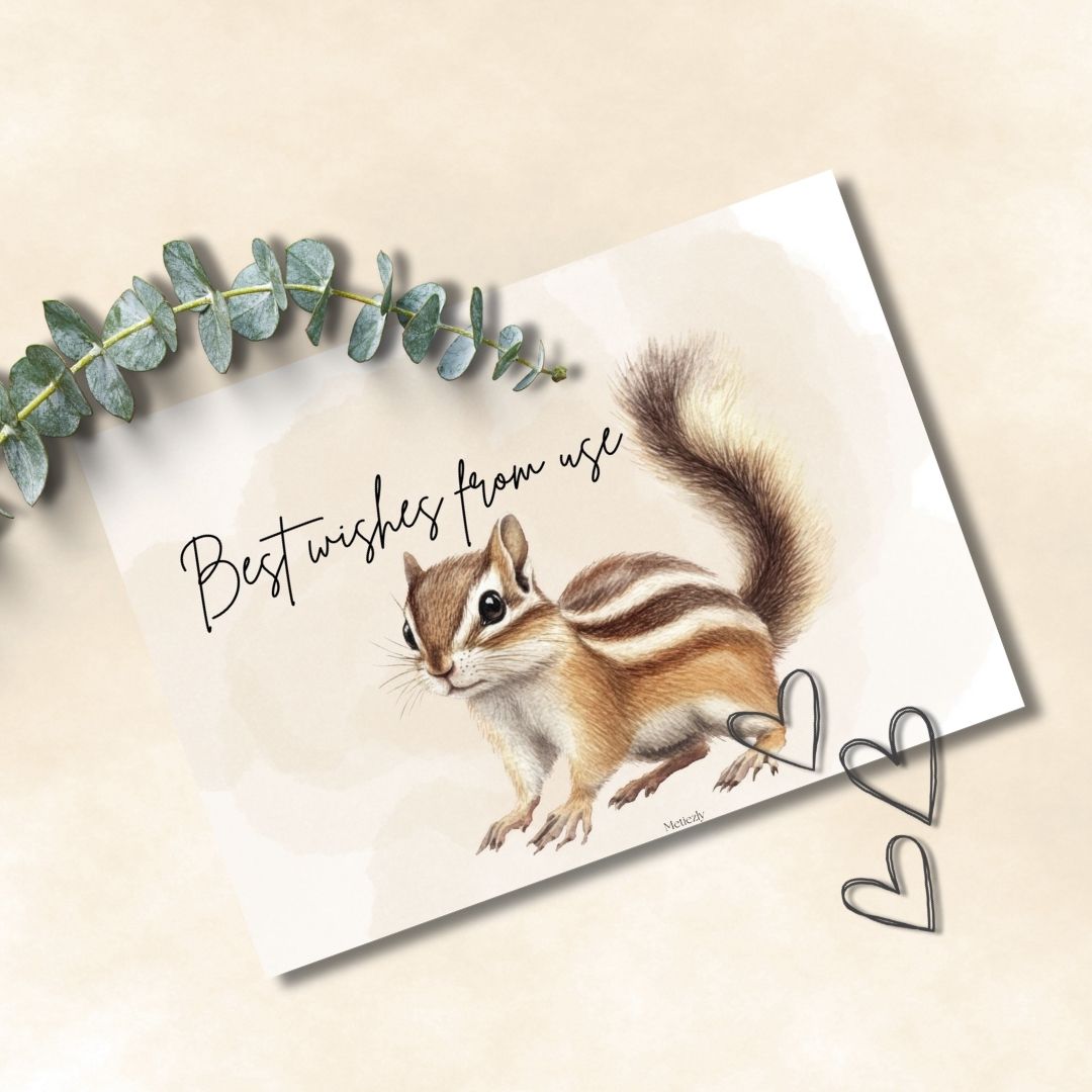 Squirrel beige, set of 15 cards | $5,72