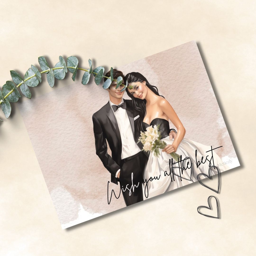 Wedding old pink, set of 15 cards | $5,72