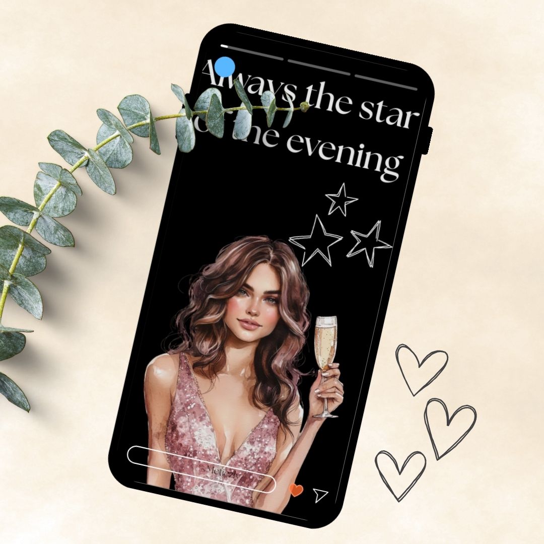 Glamorous | set of 15 mobile cards $5.72