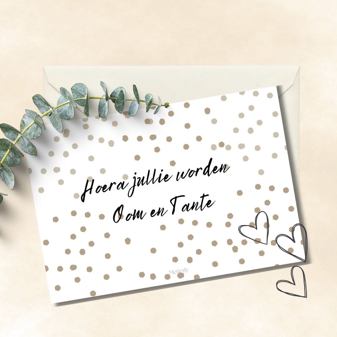 Groen witte stippen, set van 5 kaarten | $2.23