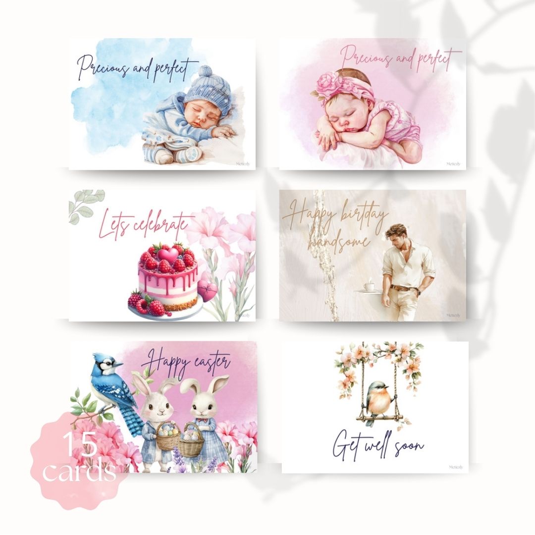 Love you mum, set of 15 cards | $5,72