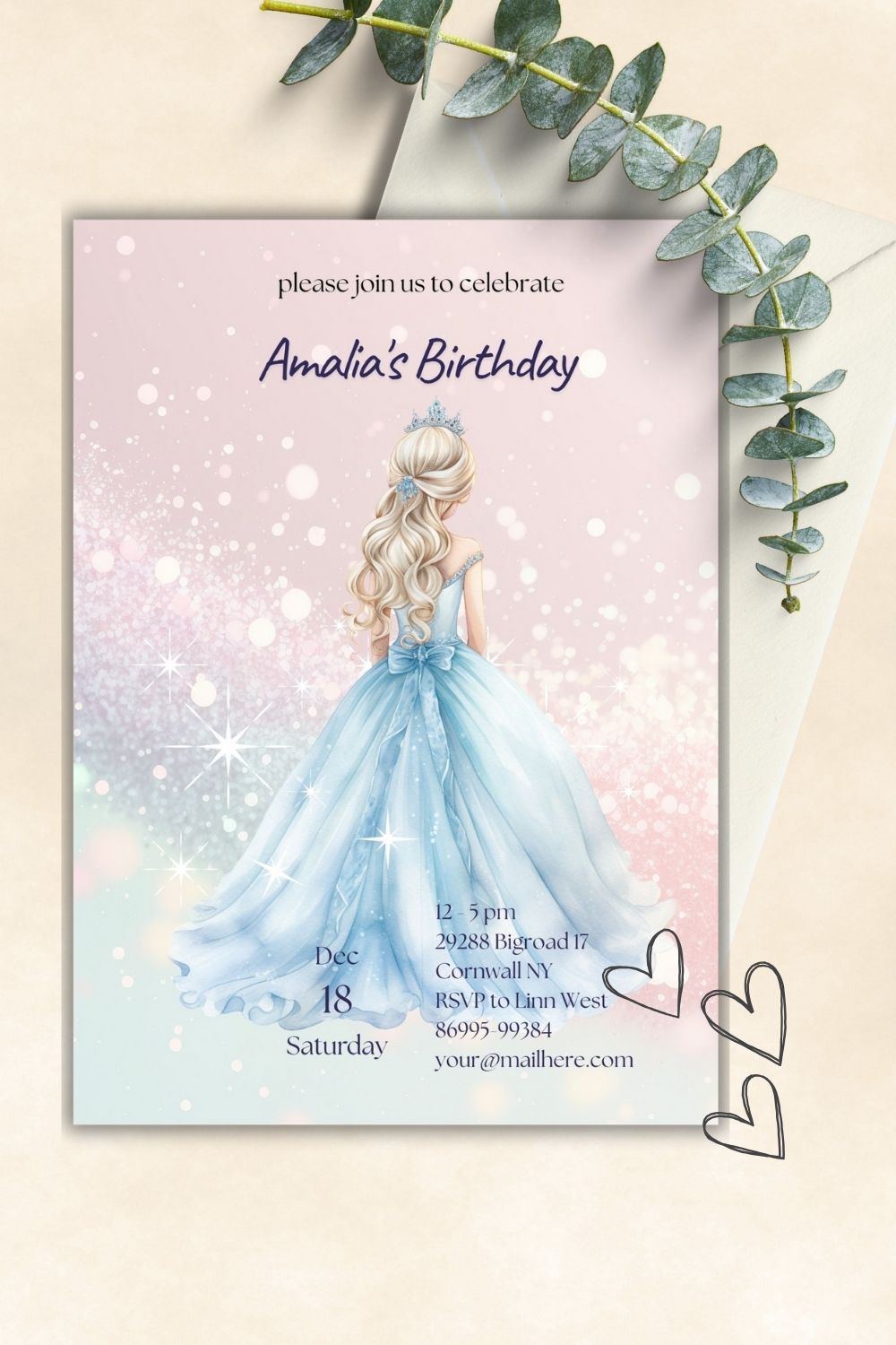 Enchanting birthday invitations for you sweet girl | BESTESELLER $5.50