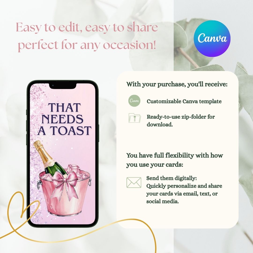 Beauty weekend | set of 5 mobile cards | editable